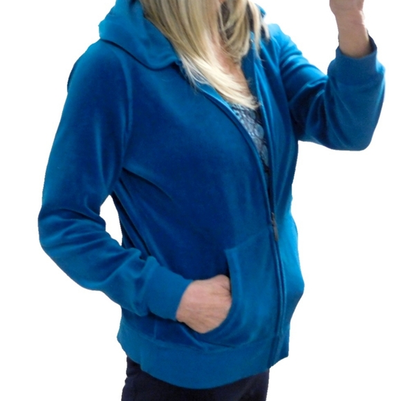 made for life Jackets & Blazers - MADE FOR LIFE SEA BLUE GREEN CTTN MIX FULL ZIP JKT